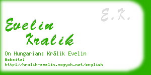 evelin kralik business card