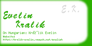 evelin kralik business card